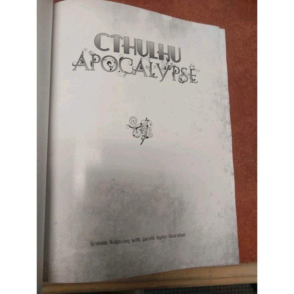Limited Edition Pelgrane Trail Of Cthulhu : Apocalypse Leather One Of 100